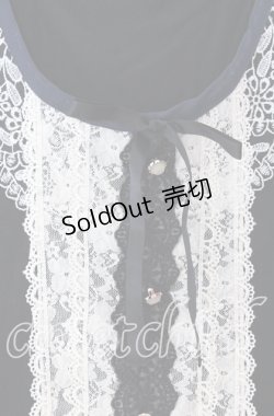 画像2: axes femme / 刺繍&レース半袖プルオーバー  クロ O-25-11-11-2053-AX-TO-IG-OS