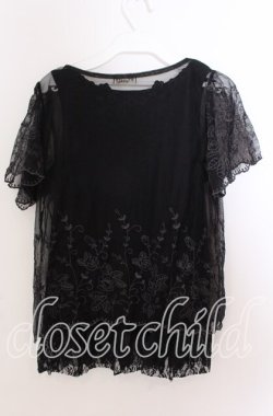 画像3: axes femme / タンク付きアンサンブルプルオーバー  クロ O-25-11-11-2056-AX-TO-IG-OS