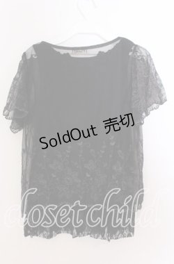 画像3: axes femme / タンク付きアンサンブルプルオーバー  クロ O-25-11-11-2056-AX-TO-IG-OS