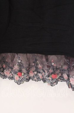 画像2: axes femme / 総レース・立体お花付きキャミソール  クロ O-25-11-11-2062-AX-TO-IG-OS