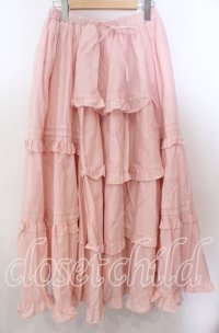 Chalmiere / クラシックコットンスカート  ピンク O-25-11-11-2066-LO-SK-IG-OS