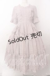 Chalmiere / フリルロングワンピース  ピンク O-25-11-11-2067-LO-OP-IG-OS