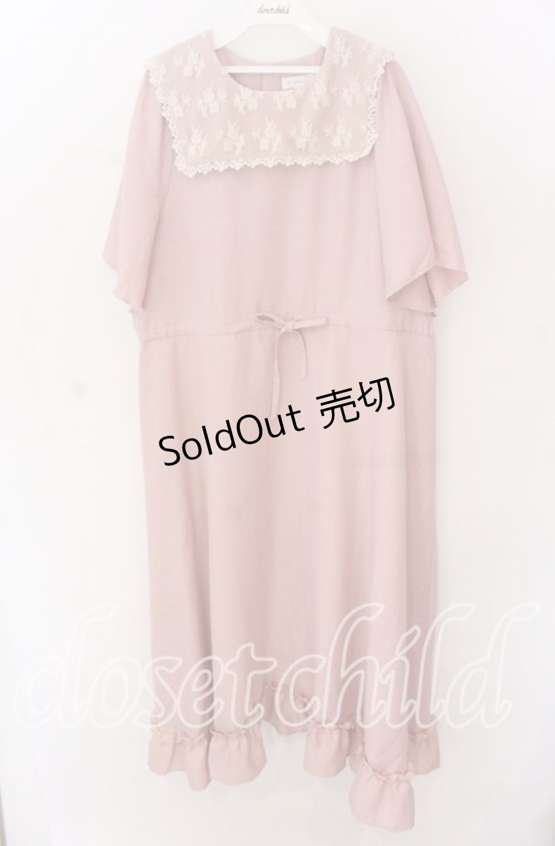 画像1: 【SALE】m petit by misako / レースセーラーワンピース 3L ピンク O-25-11-11-2008-LO-OP-IG-ZT107 (1)