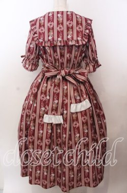 画像3: axes femme kawaii / RosyBear柄ワンピース  アカ O-25-11-11-2068-AX-OP-IG-OS