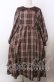 画像1: m petit by misako / マイメロチェックフレアワンピース 3Ｌ ブラウン O-25-11-11-2070-LO-OP-IG-OS (1)
