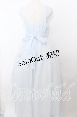 画像2: Lovely Tency / 眞白ありすコラボ/ティアードジャンパースカート LL サッックス O-25-11-11-2072-LO-OP-IG-OS