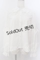 Lovely Tency / 眞白ありすコラボ ブラウス LL シロ O-25-11-11-2074-LO-BL-IG-OS