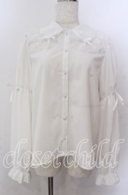画像1: Lovely Tency / 眞白ありすコラボ ブラウス LL シロ O-25-11-11-2074-LO-BL-IG-OS