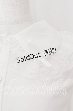 画像2: Lovely Tency / 眞白ありすコラボ ブラウス LL シロ O-25-11-11-2074-LO-BL-IG-OS
