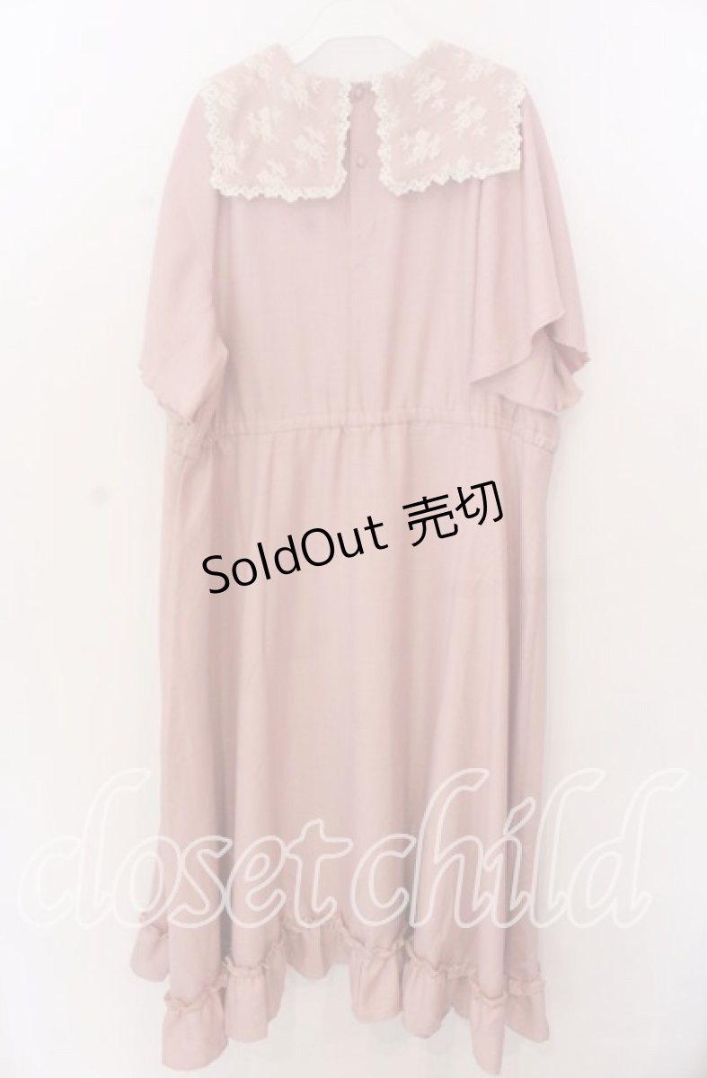 画像3: 【SALE】m petit by misako / レースセーラーワンピース 3L ピンク O-25-11-11-2008-LO-OP-IG-ZT107 (3)