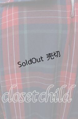 画像2: FLC / チェック柄ボックスプリーツワンピース 4Ｌ アカチェック O-25-11-11-2076-LO-OP-IG-OS