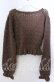 画像3: axes femme kawaii / クマブローチニットボレロ  ブラウン O-25-11-11-2080-AX-TO-IG-OS (3)