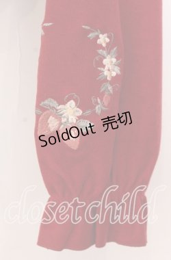 画像3: axes femme / ストロベリー刺繍ボレロ Ｆ アカ O-25-11-11-2082-AX-TO-IG-OS