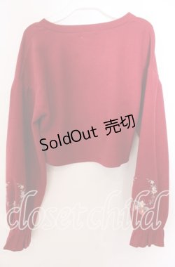 画像4: axes femme / ストロベリー刺繍ボレロ Ｆ アカ O-25-11-11-2082-AX-TO-IG-OS