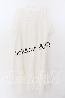 画像3: axes femme / コットン風フリルＡラインワンピース  アイボリー O-25-11-11-2009-AX-OP-IG-OS