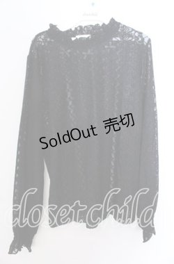 画像1: m petit by misako / レースインナートップス 3Ｌ クロ O-25-11-11-2084-LO-TO-IG-OS