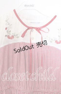 画像2: axes femme POETIQUE / ストロベリーガーデンワンピース Ｌ アカ O-25-11-11-2085-AX-OP-IG-OS