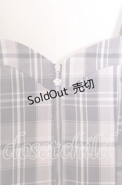 画像2: axes femme / センタージップチェックジャンスカ  グレー×ピンク O-25-11-11-2086-AX-OP-IG-OS