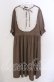 画像1: m petit by misako / ナシジムジキリカエワンピース 3L ブラウン O-25-11-11-2010-LO-OP-IG-OS (1)