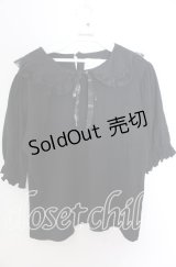 m petit by misako / 丸襟プルオーバー 3Ｌ クロ O-25-11-11-2089-LO-TO-IG-OS