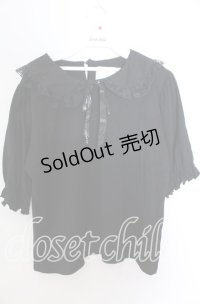 m petit by misako / 丸襟プルオーバー 3Ｌ クロ O-25-11-11-2089-LO-TO-IG-OS