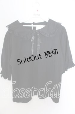 画像1: m petit by misako / 丸襟プルオーバー 3Ｌ クロ O-25-11-11-2089-LO-TO-IG-OS