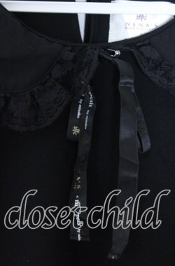 画像2: m petit by misako / 丸襟プルオーバー 3Ｌ クロ O-25-11-11-2089-LO-TO-IG-OS