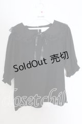 m petit by misako / 丸襟プルオーバー Ｌ クロ O-25-11-11-2090-LO-TO-IG-OS