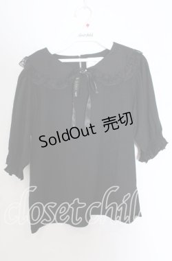 画像1: m petit by misako / 丸襟プルオーバー Ｌ クロ O-25-11-11-2090-LO-TO-IG-OS