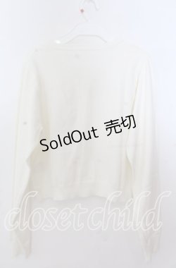 画像3: m petit by misako / AM*ハート透かしニットカーディガン 3Ｌ シロ O-25-11-11-2093-LO-TO-IG-OS