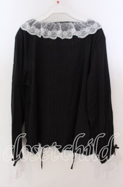 画像3: FLC / ホルターネックブラウス 4L クロ×シロ O-25-11-11-2001-LO-BL-IG-OS