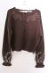 画像1: m petit by misako / AM バラレースニットカーディガン LL ブラウン O-25-11-11-2095-LO-TO-IG-OS (1)