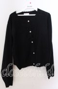 m petit by misako / AM*ハート透かしニットカーディガン 3Ｌ ブラウン O-25-11-11-2097-LO-TO-IG-OS