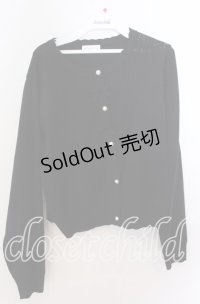 m petit by misako / AM*ハート透かしニットカーディガン 3Ｌ ブラウン O-25-11-11-2097-LO-TO-IG-ZT237