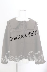 m petit by misako / セーラー襟ショートコート 4Ｌ ブラウン O-25-11-11-2099-LO-CO-IG-OS