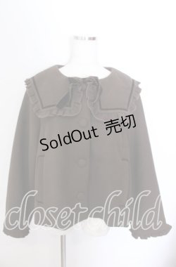 画像1: m petit by misako / セーラー襟ショートコート 4Ｌ ブラウン O-25-11-11-2099-LO-CO-IG-OS