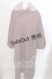 m petit by misako / AM*リボンコート 3Ｌ 濃ピンク O-25-11-11-2100-LO-CO-IG-OS