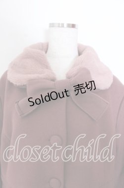 画像2: m petit by misako / AM*リボンコート 3Ｌ 濃ピンク O-25-11-11-2100-LO-CO-IG-OS
