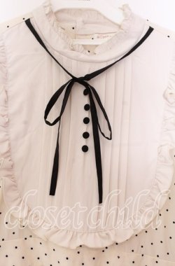 画像2: m petit by misako / 梨地水玉切り替えワンピース 3L アイボリー O-25-11-11-2011-LO-OP-IG-OS