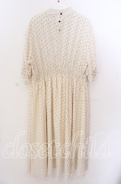 画像3: m petit by misako / 梨地水玉切り替えワンピース 3L アイボリー O-25-11-11-2011-LO-OP-IG-OS