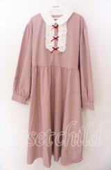 virally  / クラシックリボンワンピース 3L ピンク O-25-11-11-2013-LO-OP-IG-OS