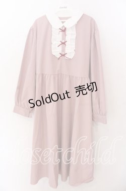 画像1: virally  / クラシックリボンワンピース 3L ピンク O-25-11-11-2013-LO-OP-IG-OS