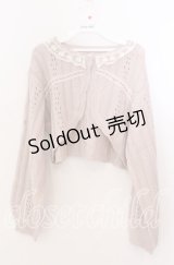 axes femme POETIQUE / レースデザインボレロ  ピンクベージュ O-25-11-11-2014-AX-TO-IG-OS