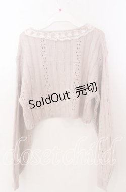 画像3: axes femme POETIQUE / レースデザインボレロ  ピンクベージュ O-25-11-11-2014-AX-TO-IG-OS