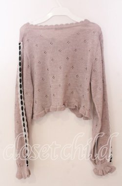 画像4: axes femme POETIQUE / フリルラメニットカーディガン  ピンク O-25-11-11-2015-AX-TO-IG-OS