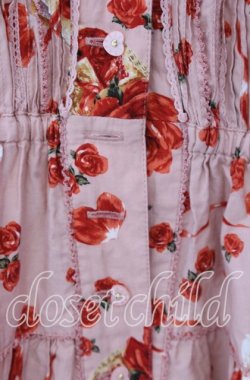 画像2: PINK HOUSE / ハートローズ柄半袖ワンピース  ピンク O-25-11-11-2018-LO-OP-IG-OS