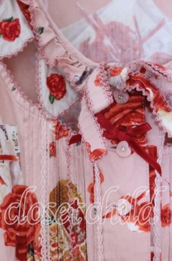 画像3: PINK HOUSE / ハートローズ柄半袖ワンピース  ピンク O-25-11-11-2018-LO-OP-IG-OS