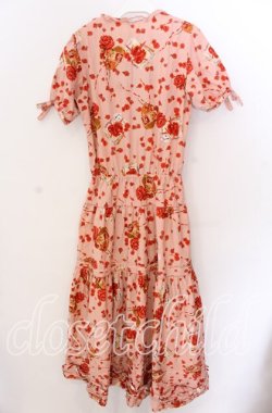 画像5: PINK HOUSE / ハートローズ柄半袖ワンピース  ピンク O-25-11-11-2018-LO-OP-IG-OS