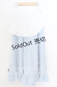 Cherirulu Chocola / MYフリルスカート+エプロン LL サックス O-25-11-11-2020-LO-SK-IG-OS