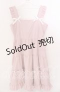 FLC / フリルジャンパースカート 4Ｌ ピンク O-25-11-11-2003-LO-OP-IG-ZT307
